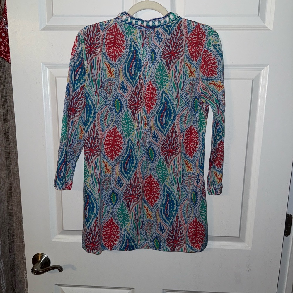 Colorful Patterned Women's Top - Picture 3 of 3